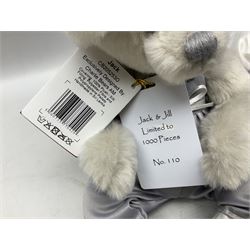 Charlie Bears - limited edition 'Jack' CB2052530 and 'Jill' CB2052540 No.110/1000 with labels; and 'Blotch' CB2170210 with labels (3)