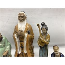 Ten Chinese Mud Men figures
