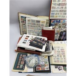 Queen Victoria and later Great British and World stamps in various albums, folders and loose, including Malta, Netherlands, Frances, USA etc, Westminster folder 'The Monarchs of the Century Definitive Collection', in one box