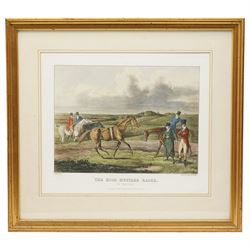 Thomas Sutherland (British 1785-1838) after Henry Thomas Alken (British 1785-1851): 'The High Mettled Racer', complete set of six engravings and aquatints with hand-colouring 37cm x 44cm (6)