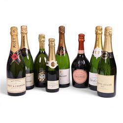 Mix Champagne, including F. Dubois, Moet & Chandon, Charles Orban, Louis Delaunay etc  