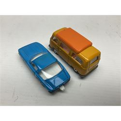 Matchbox 1-75 Series 'Superfast' ex-shop stock - eight models comprising 8f Wildcat Dragster, 9e AMX Javelin, 10e Piston Popper, 13e Baja Buggy, 14d Iso Grifo, 19e Road Dragster, 22d Freeman Intercity Commuter and 23e Volkswagen Camper; all boxed (8)