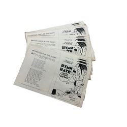 Collection of thirty reproduction propaganda leaflets 'Hitlers Hymn of Hate and Britain's Reply'