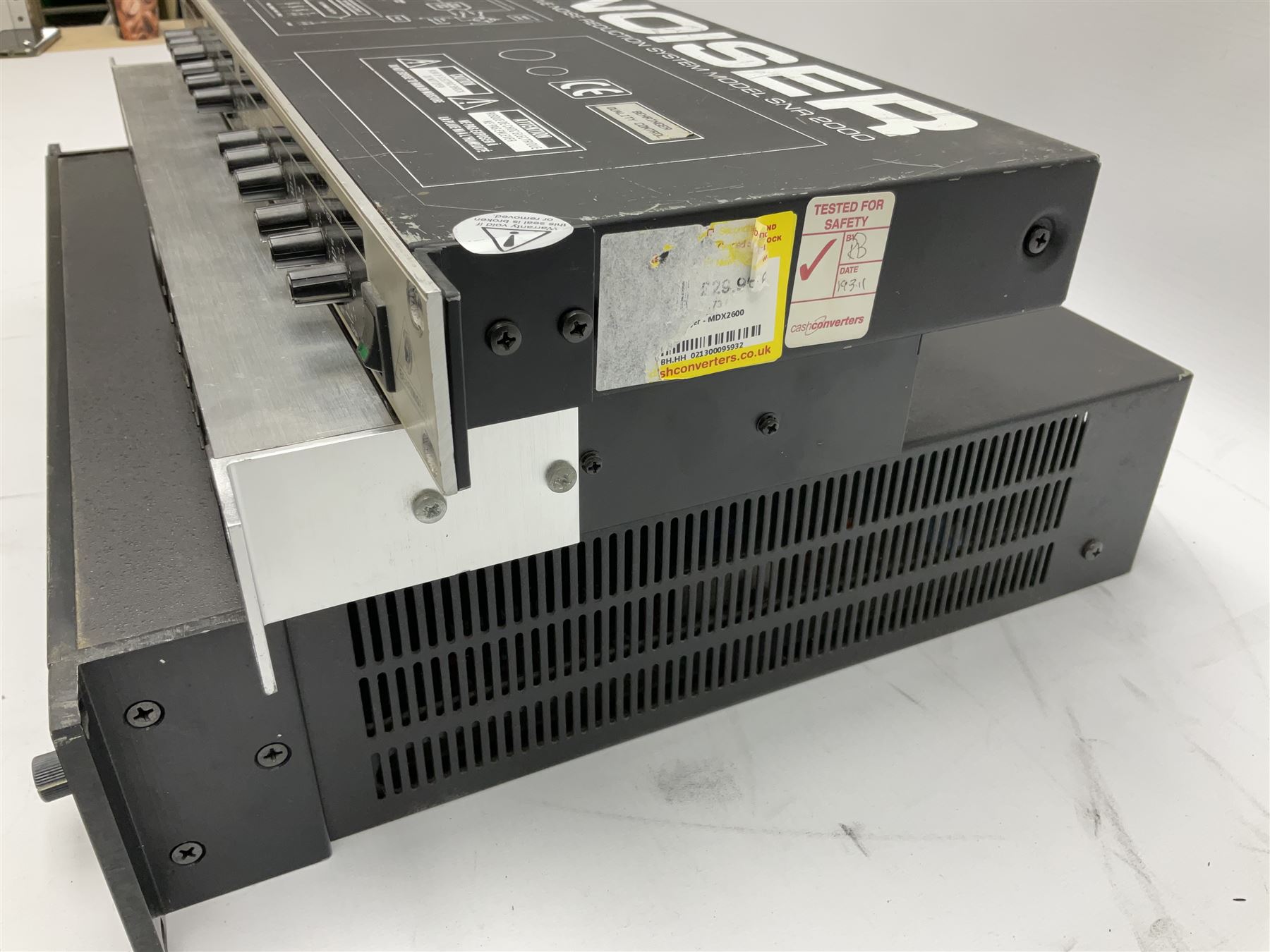 Kurzweil 1000AX Plus acoustic expander, serial no.89030049; and Behringer SNR2000 Denoiser, serial no.78362 02452 04 with Feedback Destroyer Pro Model DSP1100P; all with leads (3)