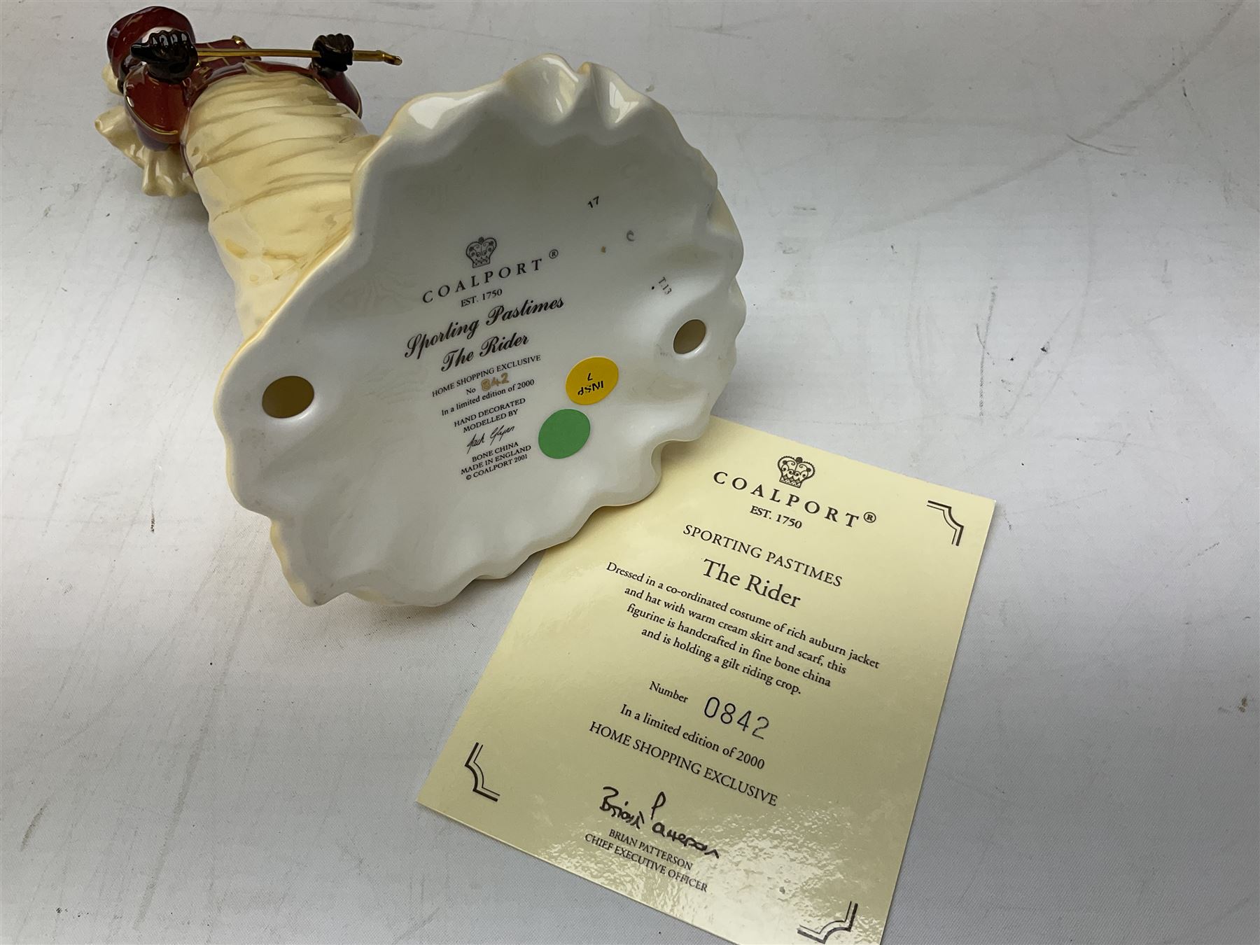 Two limited edition Coalport Sporting Pastimes figures, comprising The Rider and The Skater, both boxed with certificates