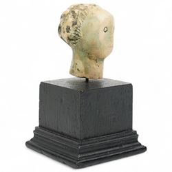 After Henry Moore (British 1898-1986): 'Head', plaster maquette sculpture, base marked with affixed catalogue label inscribed 'Head: 1957 Archive 0052852', W6.5cm H11cm