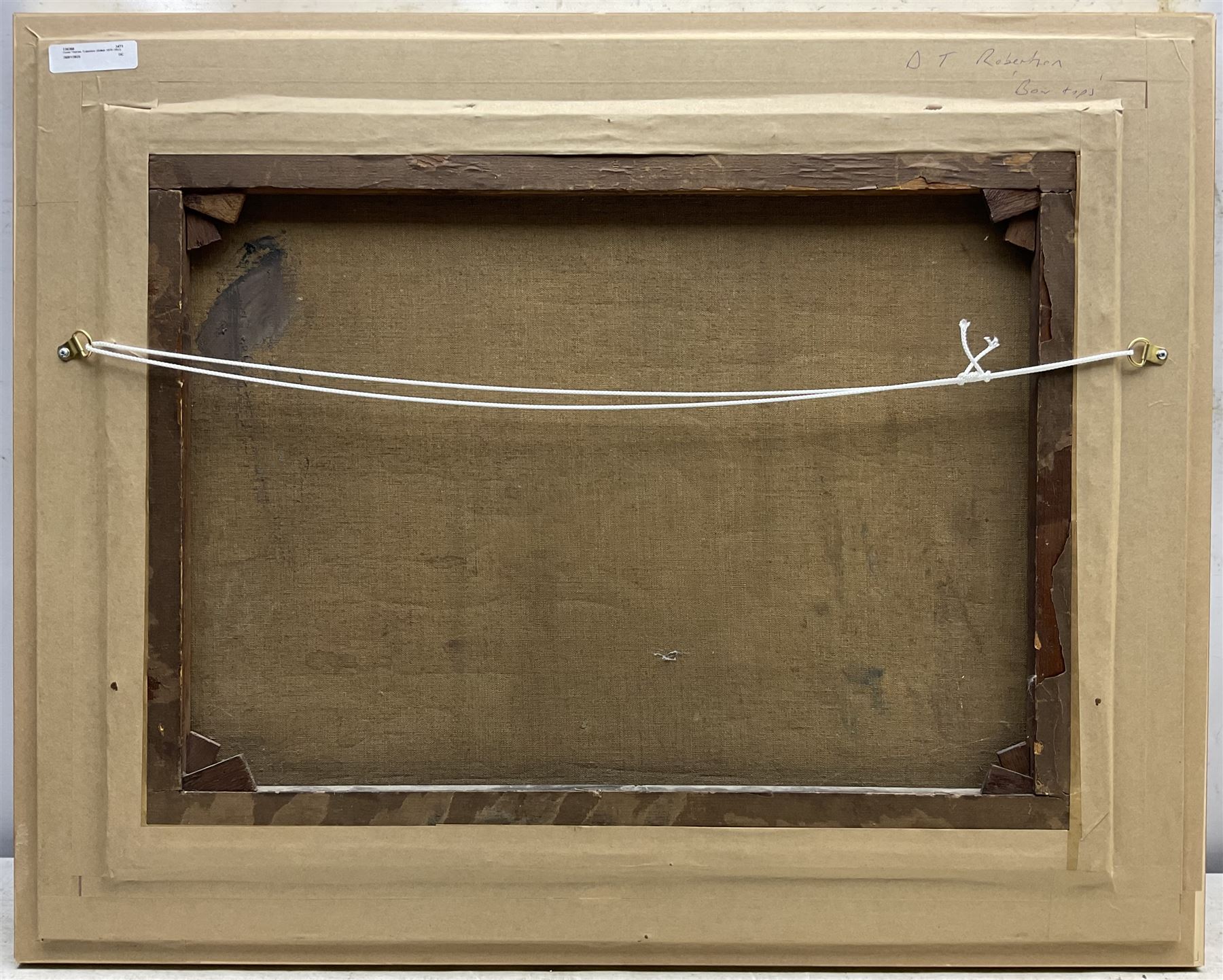 David Thomas Robertson (British 1879-1952): Bowtop Caravans on the Road, oil on canvas signed 44cm x 60cm