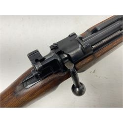 FIREARMS CERTIFICATE REQUIRED - BLANK FIRING Mauser 792 by 57 Mod.98 bolt action rifle marked BYF 41, re-proofed for .308 Winchester blank firing, with 61cm (24