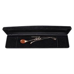 18ct gold split pearl brooch, 9ct gold stone set belly bar, 9ct and silver paste ring, rolled gold ring, silver jewellery, including locket, chains, silver gilt necklace and bracelet, hardstone pendant necklace, earrings, turquoise bracelet, etc