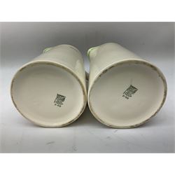 Wilson Line of Hull - five graduated ceramic jugs by Weatherby, Adams and Crown Ducal, largest H22cm, sets of six port and liqueur glasses, four silver plated menu holders and glass ashtray (22)  