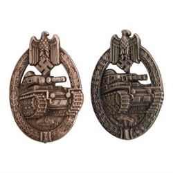 WWII Third Reich two Tank Assault badges