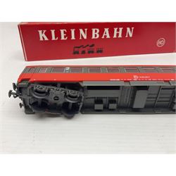 Kleinbahn HO gauge - thirteen passenger coaches - five 398 2.Klasse Eurofima Reisezugwagen; four OBB 387/1 D-Zugwagen; two 385 Schlafwagen; and two 370 Personenwagen 2 achsig; all boxed (13)