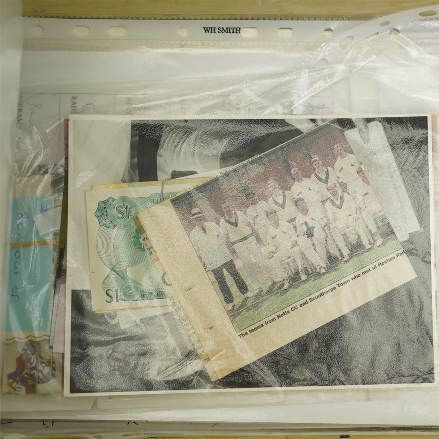 K S Ranjitsinhi - Jubilee Book of Cricket 1897, rebound in full calf and incorporating approximately 250 autographs of international cricketers, collected, compiled and presented by John E Harrison, all edges gilt together with a folder of correspondence, birthday card from Don Bradman, cuttings and autographs etc and a small album of photographs and correspondence