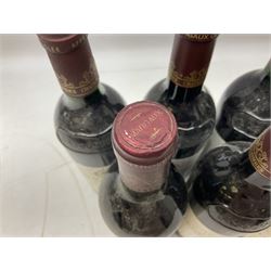 Chateau Lascombes, Margaux, comprising the years 1988, 1989, 1990, 1994 and 1995, 750ml 12.5% vol, together with Chateau Segonnes, 1993 Margaux, 750ml 12.5% vol (6)