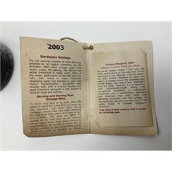 Chateau Margaux, 2003, Margaux, unknown content and proof, this bottle has depressed cork and signs of seepage