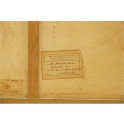 Sir William Russell Flint (Scottish 1880-1969): 'The Interrupted Reader', watercolour signed, titled and dated 1937 by the artist's hand on Fine Art Society label verso 50cm x 67cm