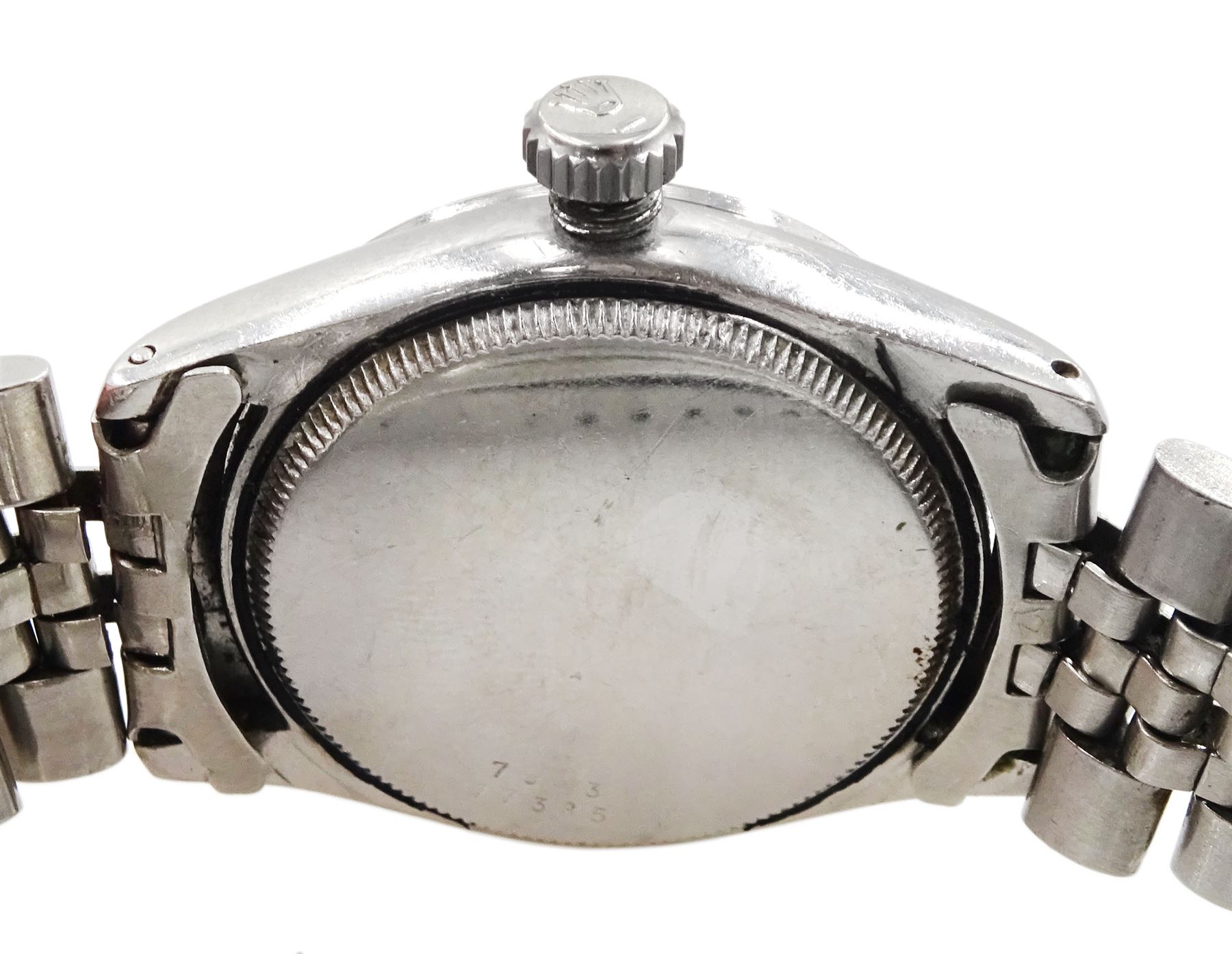 Tudor Oyster gentleman's stainless steel manual wind wristwatch, Ref. 7903, case No. 77385, on stainless steel strap with Rolex fold-over clasp