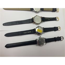 Two automatic wristwatches including Herculeo and Ramona and four manual wind wristwatches including Zenith, Swiss Watch Company and Accurist
