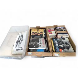 Two boxes of the Beatles related books, including first edition of Hunter Davies Beatles b...