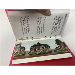 Twenty three Lilliput Lanes, including Village School, Lace's Shoe Shop, Cockles & Muscles, Scotland the Brave etc, together with The Leonardo Collection Paint Box Poppets and Gullivers World magazines 