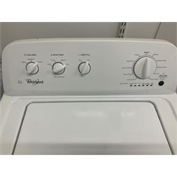 Whirlpool 3LWTW4705FWO top loading washing machine- LOT SUBJECT TO VAT ON THE HAMMER PRICE - To be collected by appointment from The Ambassador Hotel, 36-38 Esplanade, Scarborough YO11 2AY. ALL GOODS MUST BE REMOVED BY WEDNESDAY 15TH JUNE.