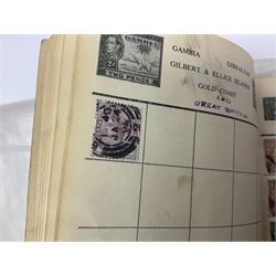 Great British and World stamps, including Queen Elizabeth II issues, first day covers, miniature sheets, Egypt, Finland, France, Greece, Honduras, Hungary, India, Italy, Poland etc, housed in various albums, folders and loose, in one box