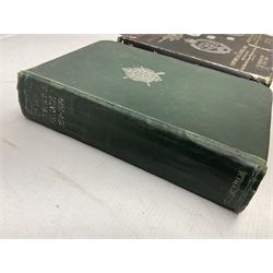 Hitler Adolf: Mein Kampf. The original edition entirely unexpurgated in eighteen parts by Hutchinson & Co. in association with Hurst & Blackett; Hart Capt. B.H. Liddell: The Tanks - History of the Royal Tank Regiment. 1959. Two volumes with dustjackets; The History of the London Rifle Brigade 1859-1919. London 1921; and Covenants With Death. Daily Express Publication. 1934