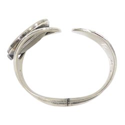 Jacon Hill for Duch & Deichman, Denmark cuff watch, stamped 84