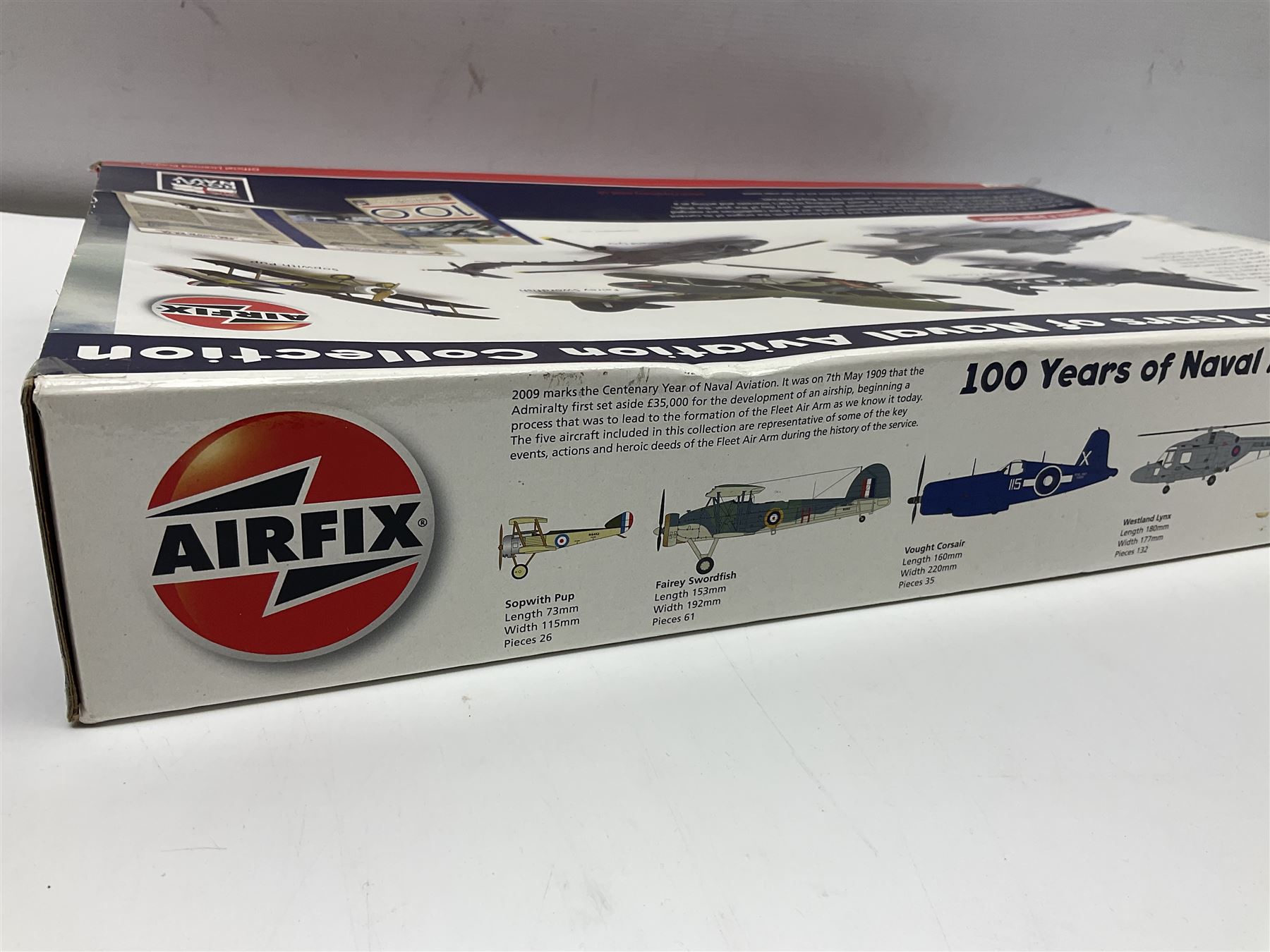 Airfix 100 Years of Naval Aviation Collection construction kit; and 21st Century Toys Messerschmitt BF-109G-14 construction kit; both boxed (2)