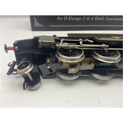 Ace Trains '0' gauge - limited edition E8 Stanier 2-6-4 tank locomotive No.42546 in late BR passenger green with final totem; for two or three rail running; boxed with original packaging and instructions in outer delivery box