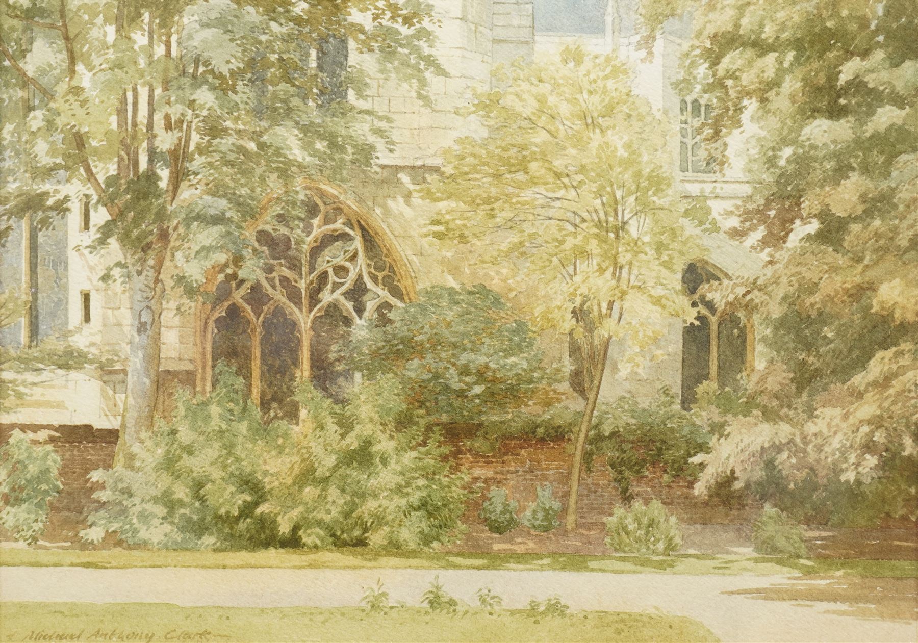 Michael Anthony Clark (20th century): Beverley Minster Detail and Local Scenes, set of four watercolours signed max 31cm x 25cm (4)