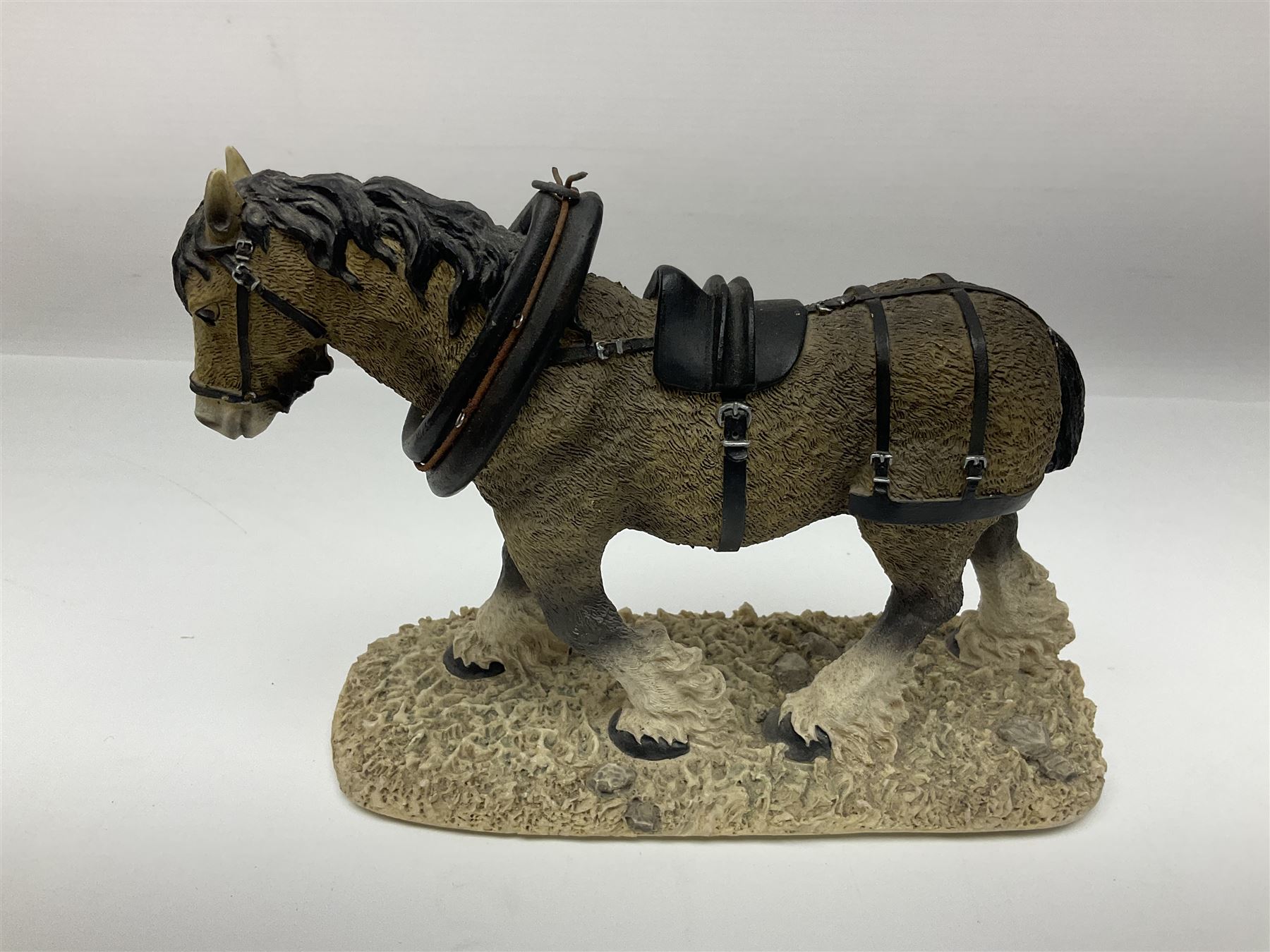 Four Border Fine Arts Action Horses, comprising Shire/Heavy Horse, Welsh Cob, Vanna, grey Shire, together with At the Fete and other Border Fine Arts and similar figures  