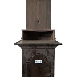 Late 18th century oak longcase clock case