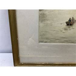 Frederick John Lees (British fl. 1870-1900): 'Cliveden on Thames' and 'Little Boveney Church near Windsor', pair watercolours signed and dated 1894 together with 'Twickenham Ferry', watercolour signed and dated 1895 by the same hand max 26cm x 36cm (3)