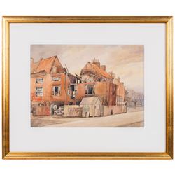 Alec Wright (British 1900-1981): Stokely Views and others, six watercolours variously signed and inscribed verso, approx 40cm x 30cm (6)