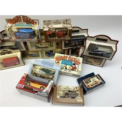 Various makers - thirty-two modern die-cast promotional models by Lledo, Days Gone, Maisto, Matchbox etc including Dandy/Beano, PG Tips, TV etc, all boxed (32)