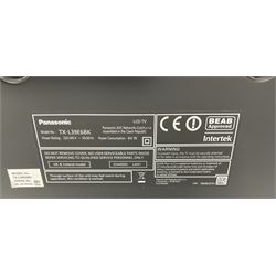 Panasonic TX-L39E6BK 39” television with sound bar