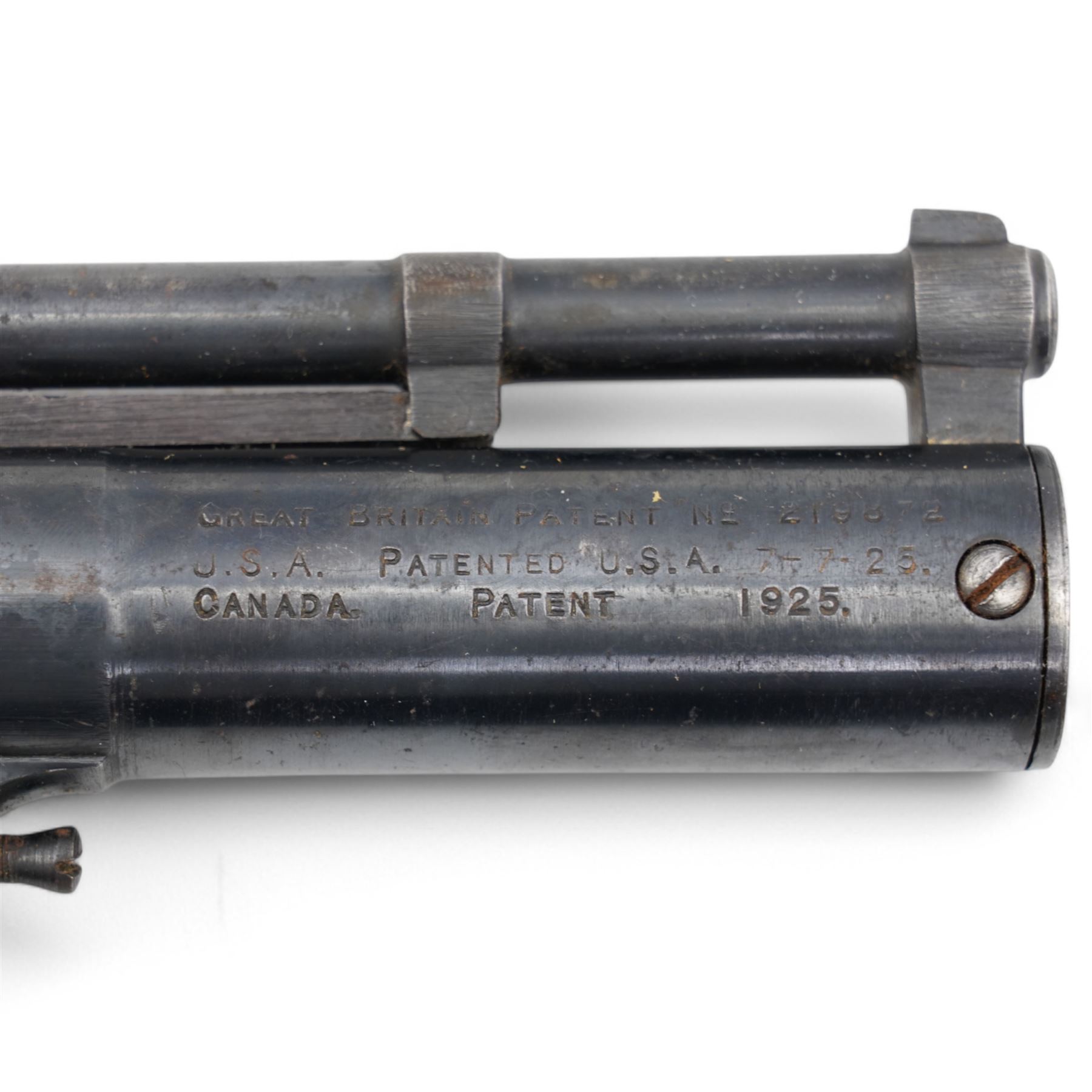 ..22 Webley & Scott Birmingham Mark 1 air pistol No.53041 with original box and pellets