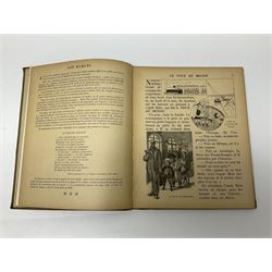 Three Childrens books, comprising Father Tuck's Once Upon a Time and two french books by Hachette et Cie, together with a folder of Ours The Magazine of Reckitts