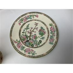 Murano glass dish together with three Myott jugs etc