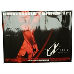 Set of four film related posters, The Full Monty 100cm x 69cm, The X Files 76cm x 100cm, Warners Bros. 91cm x 61cm, Chain Reaction 100cm x 69cm (4)