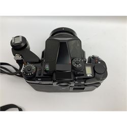 Pentax 67II camera with Asahi SMC Pentax - 6x7 ‘1:4 45mm’ lens, Asahi Takumar / 6x7 ‘1:4.5/75’ lens, Asahi Macro-Takumar / 6x7 ‘1:4/135’ lens, Asahi SMC Pentax - 6x7 ‘1:2.8 165mm’ lens, Asahi Pentax 6x7 rear converter ‘T6-2X’, lens filters and various other accessories, housed in a Billingham carry bag