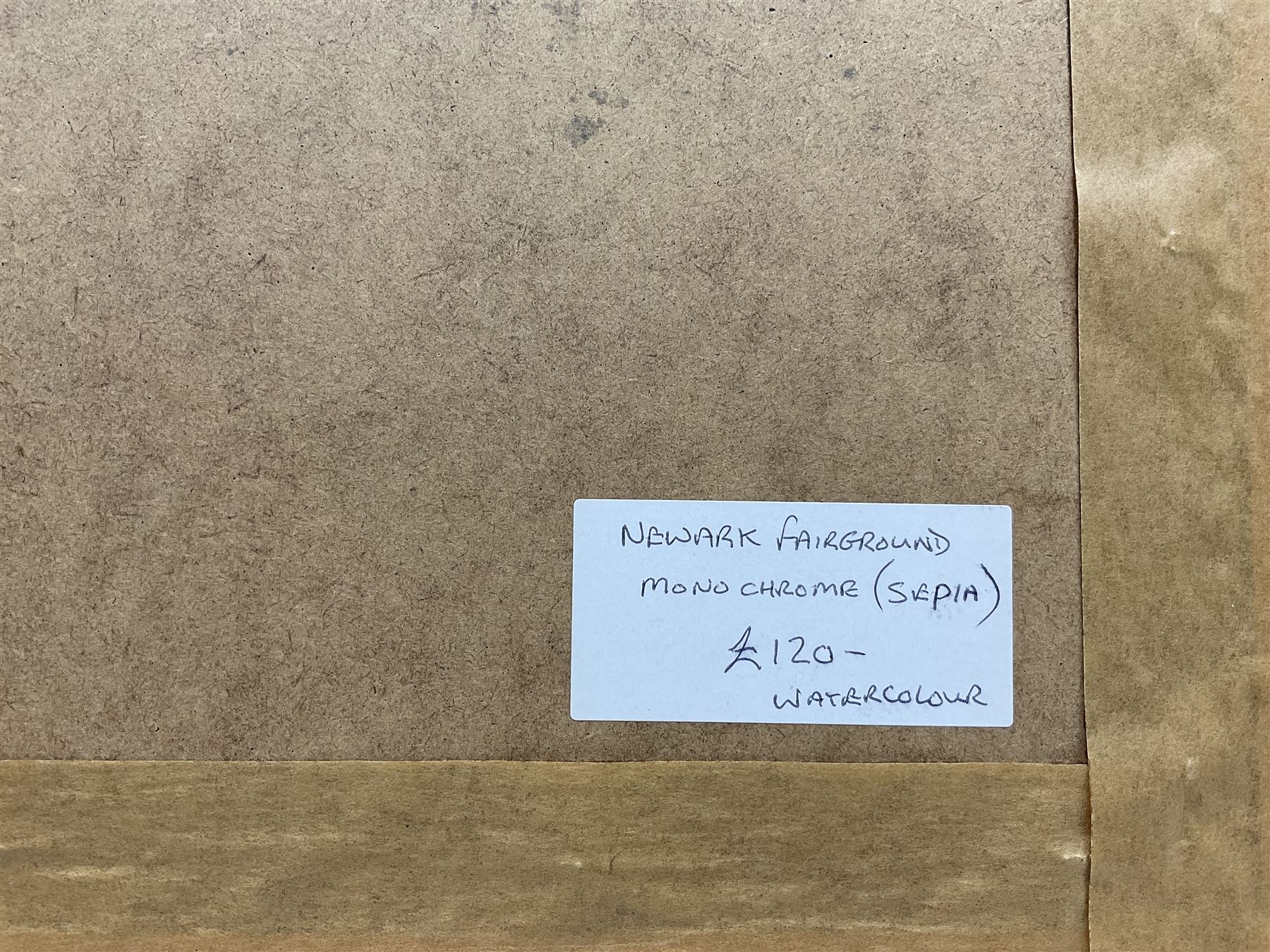 Ron Wagstaff (Northern British 20th Century): 'High and Dry - Norfolk', 'Haystack and Yard - Beamish', 'Newark Fairground' and Farmyard Landscapes, collection of five watercolours signed, variously titled verso max 35cm x 44cm (5)