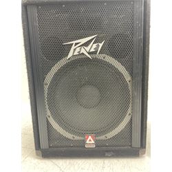 Near pair of Peavey Eurosys speakers W47cm H65cm D38cm (2)