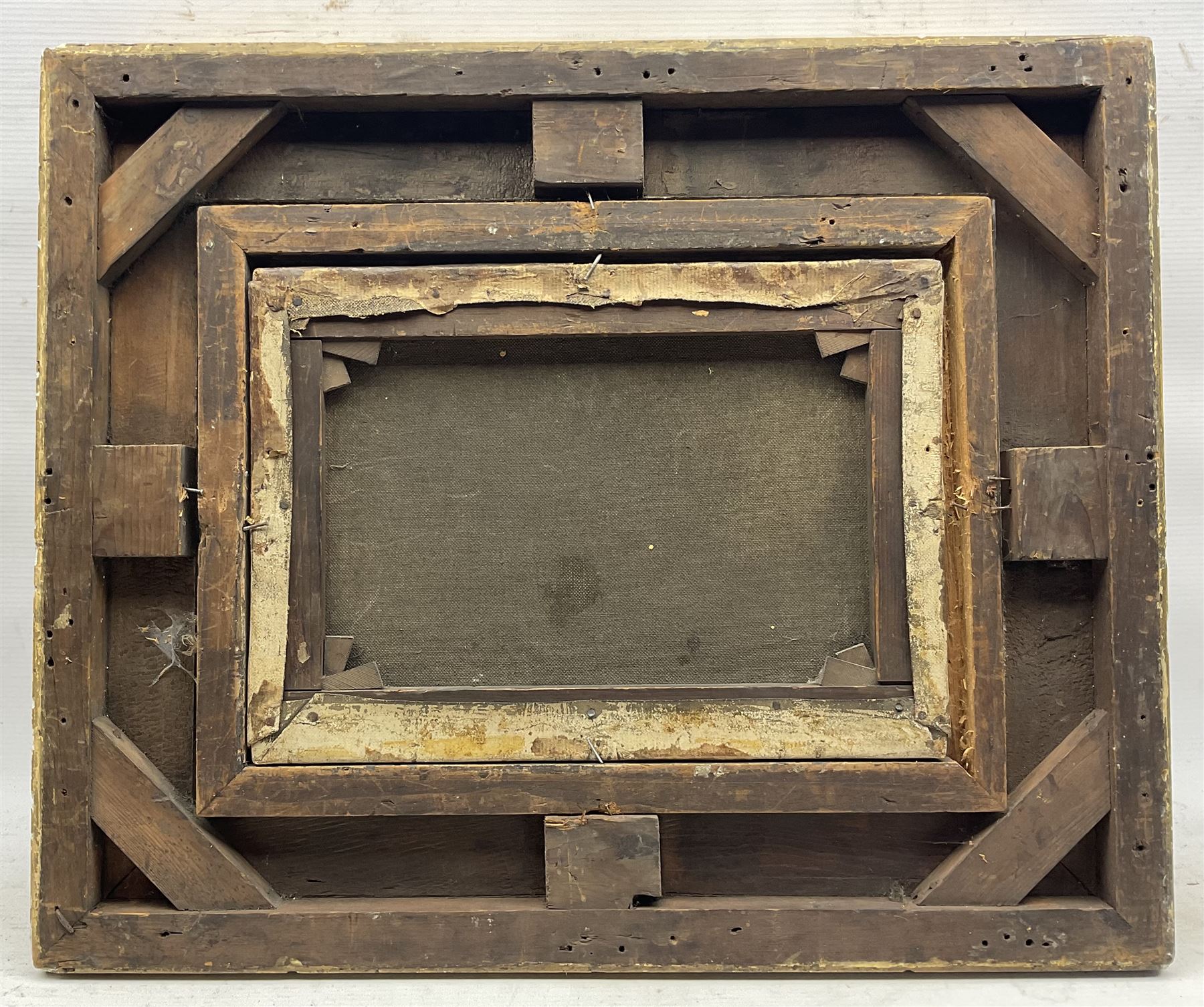 William Anslow Thornley (British fl.1858-1898): Leaving the Harbour in Heavy Seas, oil on canvas signed 'Thornbery' 24.5cm x 34.5cm 