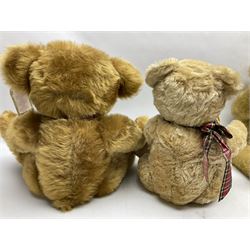 Four modern limited edition teddy bears - two by Russ Berrie, 'Hanley' H56cm and 'Barrymore'; Hermann with growler mechanism; and Northumberland Bearcraft 'Seaton' No.24/50 (4)