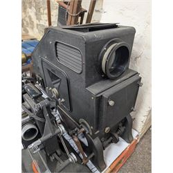 Thornton-Pickard Artist Enlarger, Thornton Pickard Imperial Enlarger, The Newton Epidiascope, Ensign Super Sixteen projector, wooden frame, etc