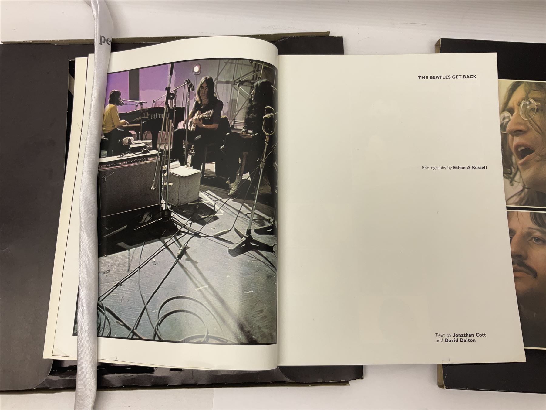 Beatles 'Get Back' book; The Rolling Stones on Camera of Guard with DVD by Mark Hayward; Black Vinyl White Powder by Simon Napier-Bell