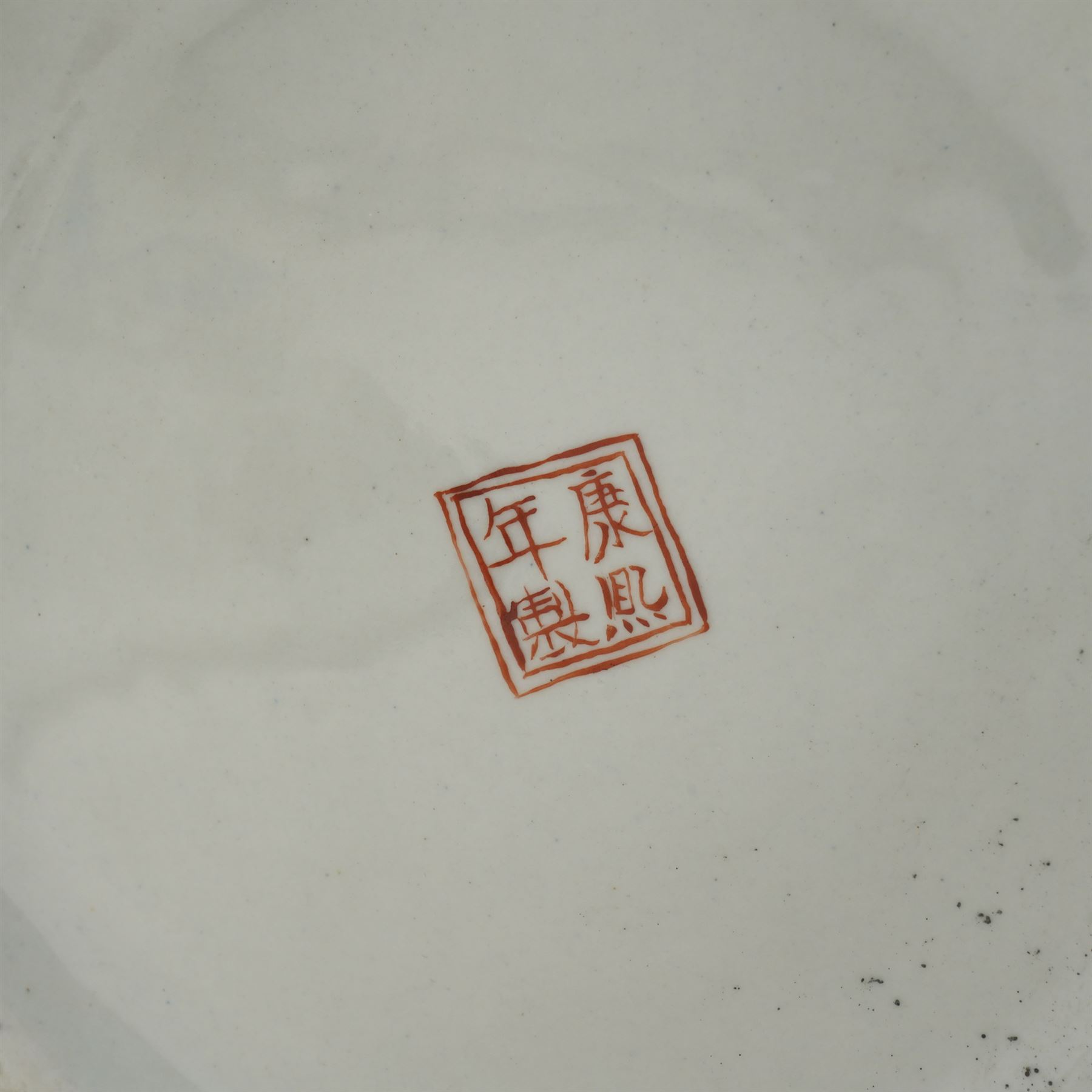 Chinese famille verte jar and cover, painted with traditional foliage and birds, Republic period, four character mark to base, H43cm 