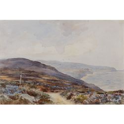 James Ulric Walmsley (British 1860-1954): Robin Hood's Bay from Ravenscar, watercolour sig...
